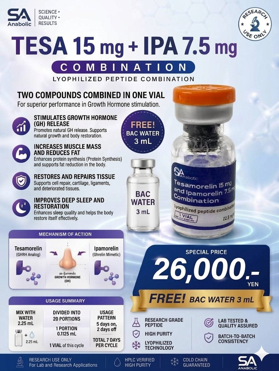 TESA 15mg + IPA 7.5mg Combination (SAanabolic)