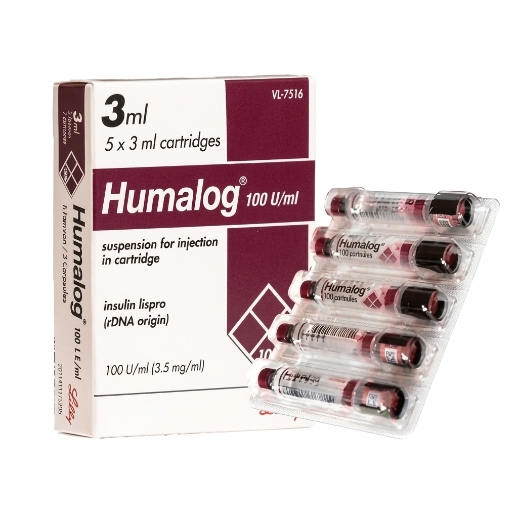 Humalog Insulin Cartridge 3ml/x5
